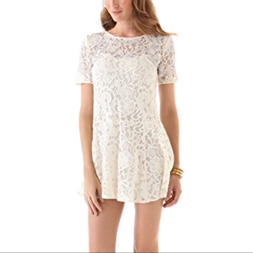 Free People Mini Lace Dress xxs